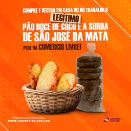 legitimo pão doce de coco e legitimas sordas de são josé da mata, são 10 pães doce de coco e um pacote com 10 sordas