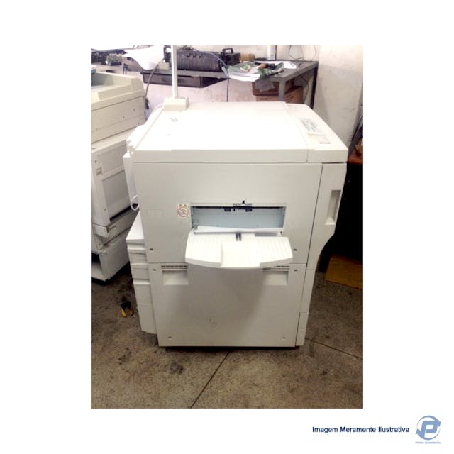 impressora ricoh sp 9100 com capacidade de 75ppm, equipamento seminovo com menos de 1k de copias no contador. 